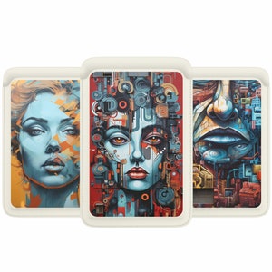 Cartera Magsafe Urban, cartera magnética con diseño de pintura, compatible con iPhone 15, iPhone 14 y iPhone 13 SE Pro Max Plus