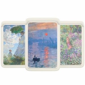 Portafoglio Magsafe Claude Monet Acquerello, Portafoglio Monet magnetico compatibile con iPhone 15, iPhone 14, iPhone 13 SE Pro Max Plus
