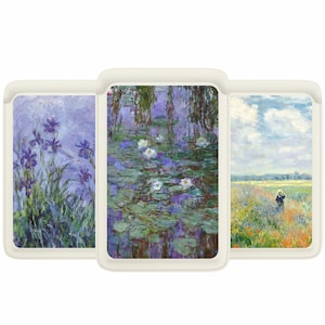 Claude Monet Painting Magsafe Wallet, billetera magnética Monet compatible con iPhone 15, iPhone 14, iPhone 13 SE Pro Max Plus