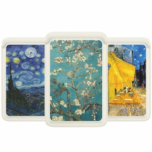 Cartera Art Magsafe, cartera magnética Van goh compatible con iPhone 15, iPhone 14, iPhone 13 SE Pro Max Plus