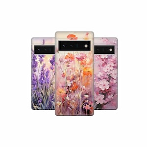 Flowers Phone Case Blossom Cover for Pixel 8A 7A 6A Pro Oneplus Nord, Oppo X6 Vivo V27 Honor Magic Xiaomi Poco Realme