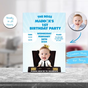 Custom Baby Birthday Invitation - Printable Birthday Invitation - Invitation for Boys and Girls - Digital Download