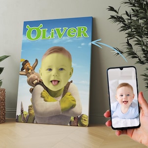 Custom Fairytale Ogre Portrait – Personalized Cartoon Style Art – Digital Anime-Inspired Drawing – Fun Gift for Kids & Fantasy Lovers