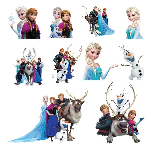 Elsa PNG - Frozen 2 Clipart Png - Princess Clipart Png - Elsa Clipart  - Frozen Birthday PNG - Instant Download - Hıgh Resulation, Anna Olaf