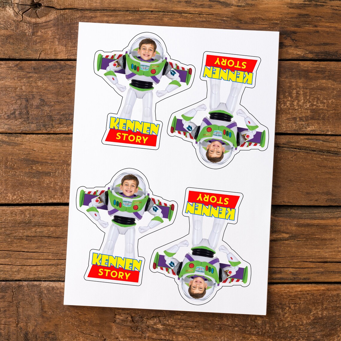 Custom Buzz Lightyear Cupcake Topper, Toy Story Face Cake Topper, Toy ...