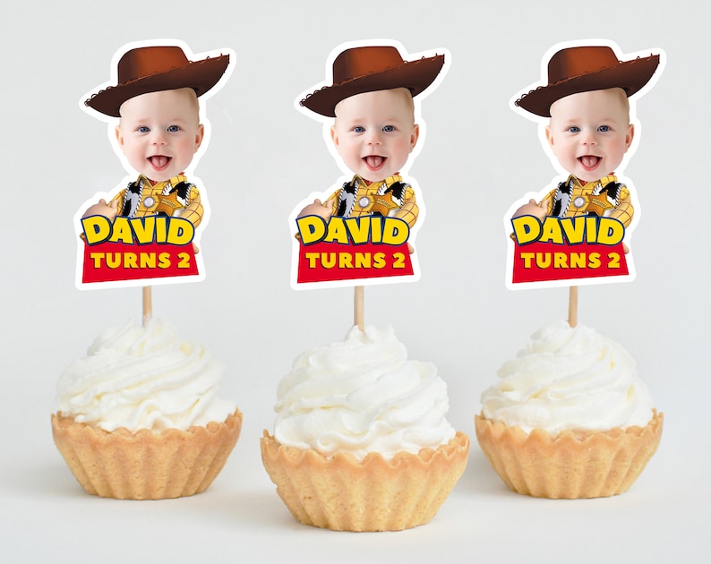 Custom Sheriff Woody Caketoppers, Toy Story Birthday Party Decor