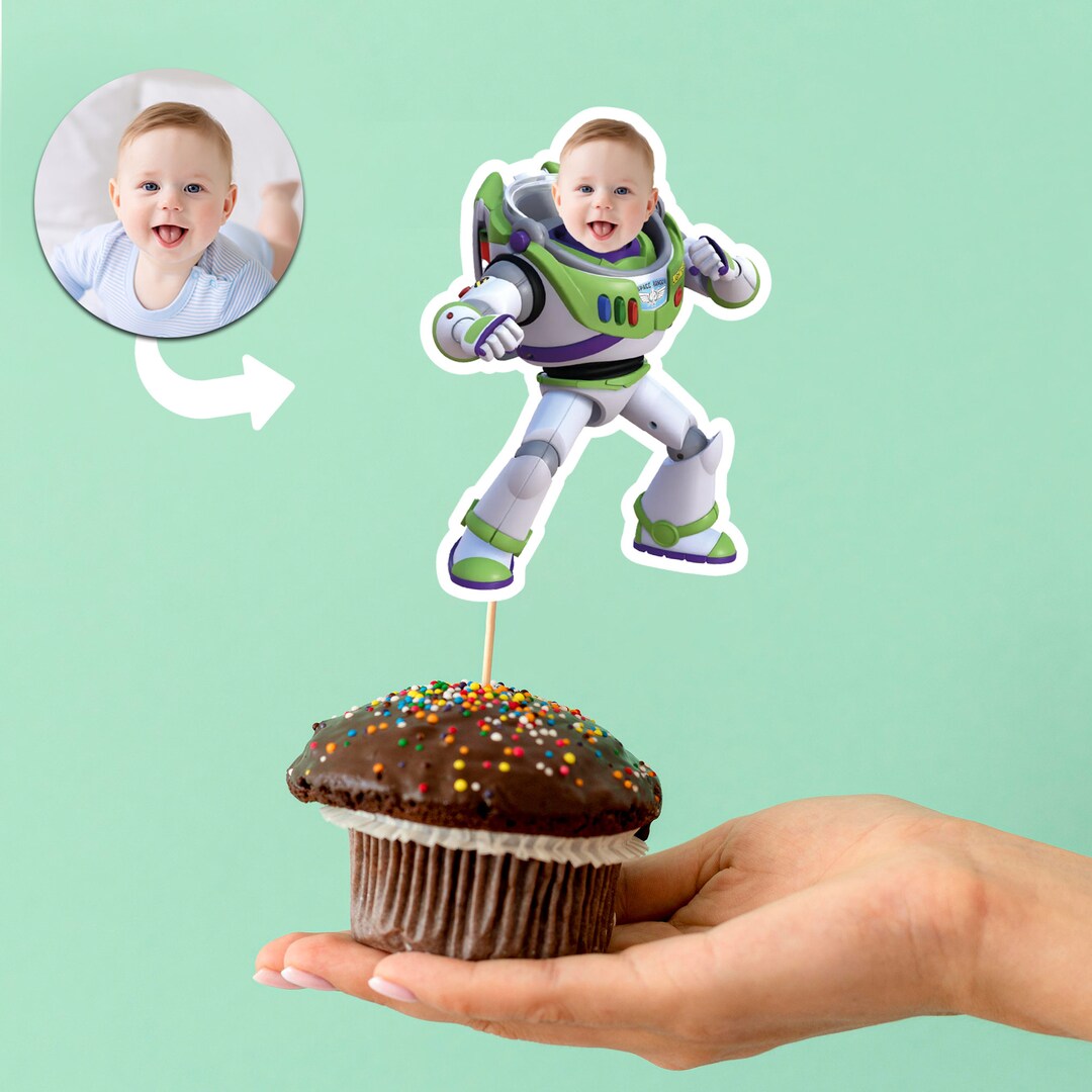 Custom Buzz Lightyear Cupcake Toppers - Toy Story Birthday Decor ...