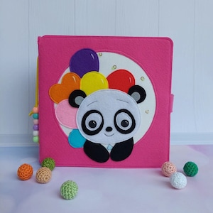 Cute quiet book for baby Felt toddler toy busy book Montessori fabric activity book for 1-4 years