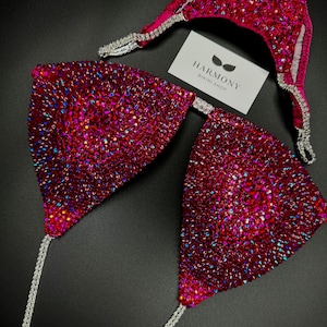 Fitness bikini base red - Etsy 日本