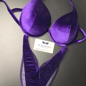 Purple Suit, Base Fitness Bikini, Figure Bikini, Bikini Suit, Competition Bikini Wellness Competition Bikini, NPC, IFBB, Posing Competition