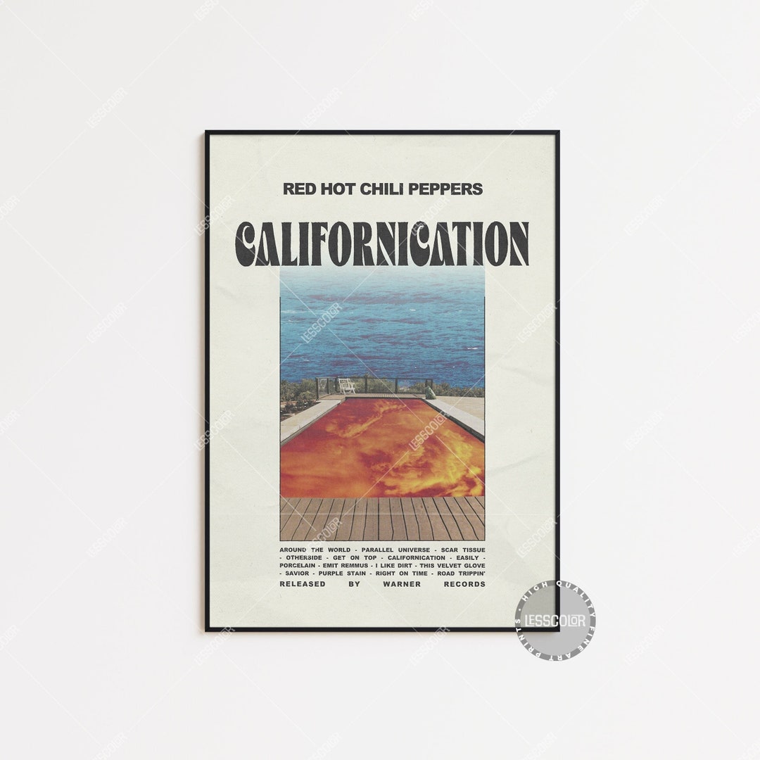 Red Hot Chili Peppers Posters / Californication Poster, Tracklist Album