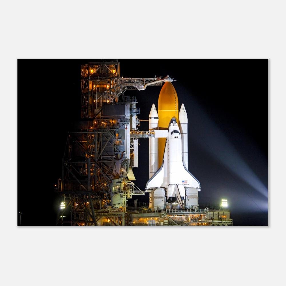 NASA Space Shuttle Launch Poster - STS Wall Art - Vintage Spacecraft ...