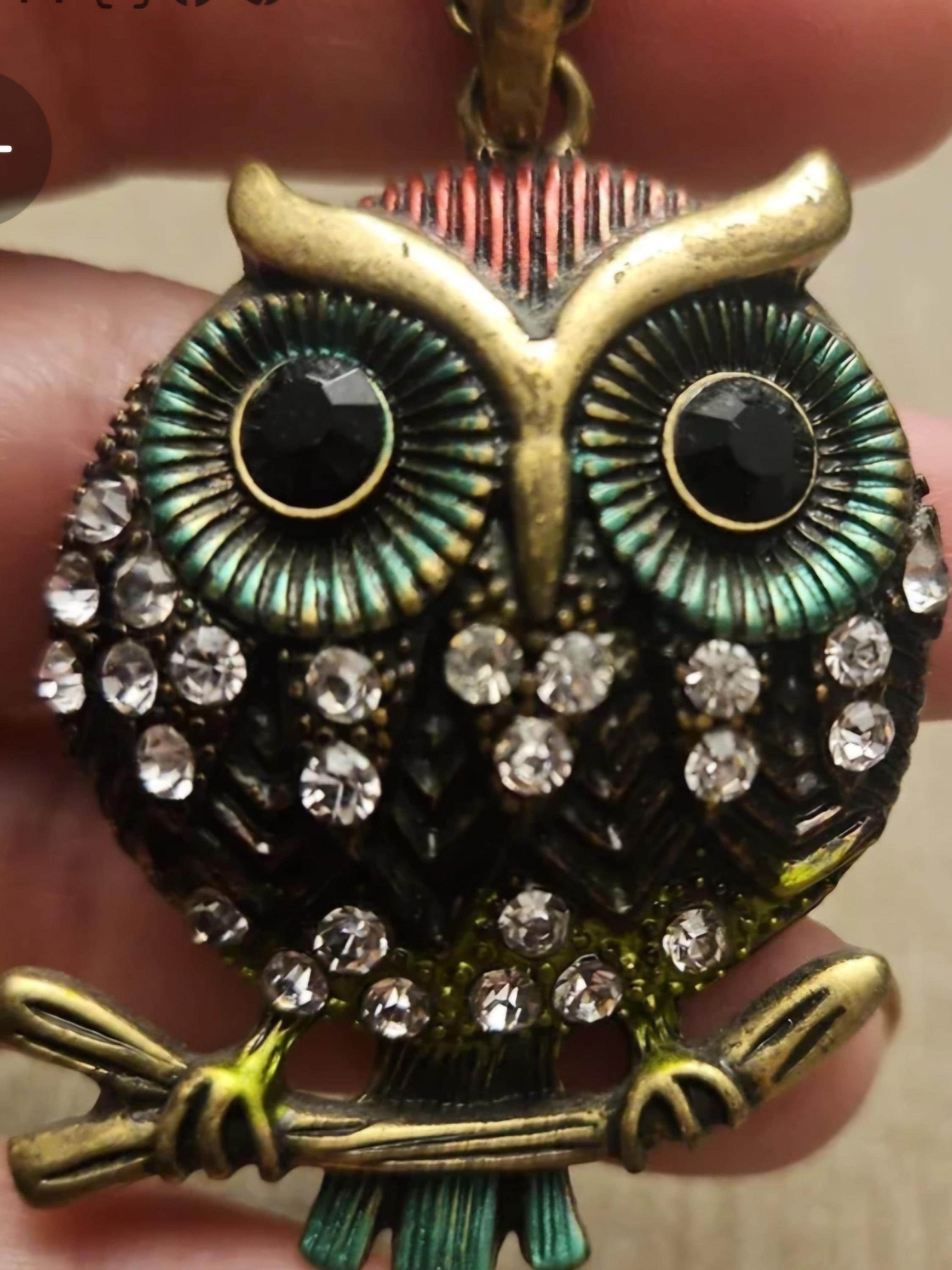 Vintage owl necklace