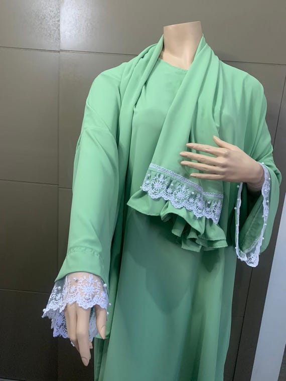 chinese dress ladies Batool Marina Blue Chiffon Modest Long Maxi Dress | Modest Muslim Dresses