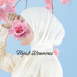 Instant Hijab, Easy Hijab, Instant Jersey Hijab Ready To Go Instant Hijab für Damen Mädchen Frauen, einfach Hijab zu tragen, Jersey Schal Bild 1
