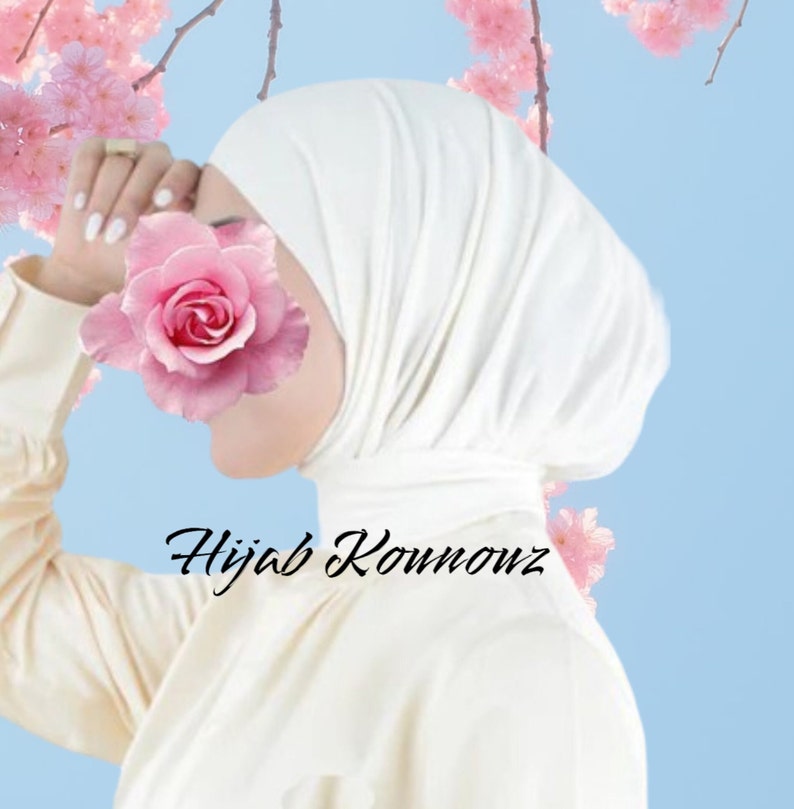 Instant Hijab, Easy Hijab, Instant Jersey Hijab Ready To Go Instant Hijab für Damen Mädchen Frauen, einfach Hijab zu tragen, Jersey Schal Bild 1