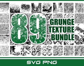 89 Grunge Distressed Texture Pattern SVG PNG PDF Bundle Clipart | texture bundle | grunge art | vintage texture | distressed pattern