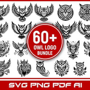 60+ Owl Bird Logo SVG PNG PDF Clipart Bundlecowl svg | owl logo | owl clipart | owl bundle | bird svg