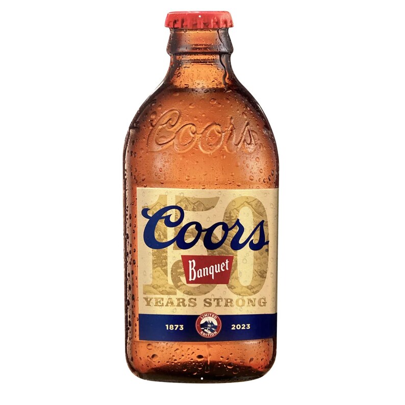 Coors Banquet 150th Anniversary Stubby Bottle Sign Etsy