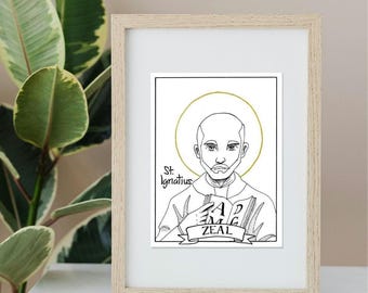 St. Ignatius: 6x8" Print Luster Paper Print