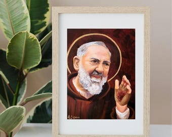St. Padre Pio - 6x8 Luster Print