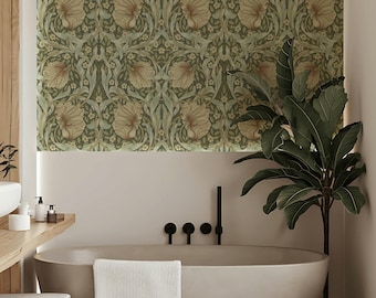 William Morris Pimpernel-behang: vintage botanische Peel-and-Stick-muurschildering