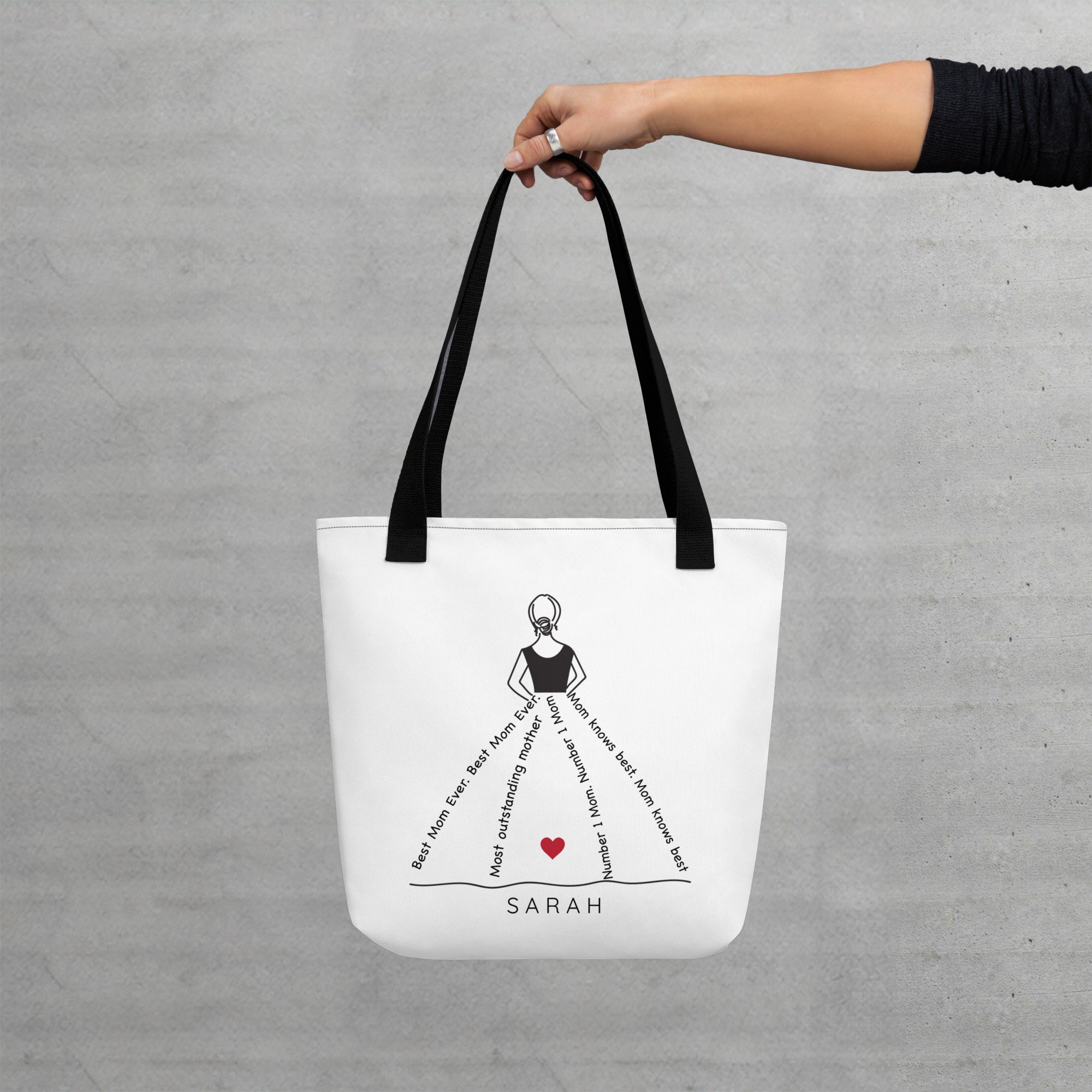 Loving My Life As Mommy and Wife Fabric Totebag Reusable Shopping Tote