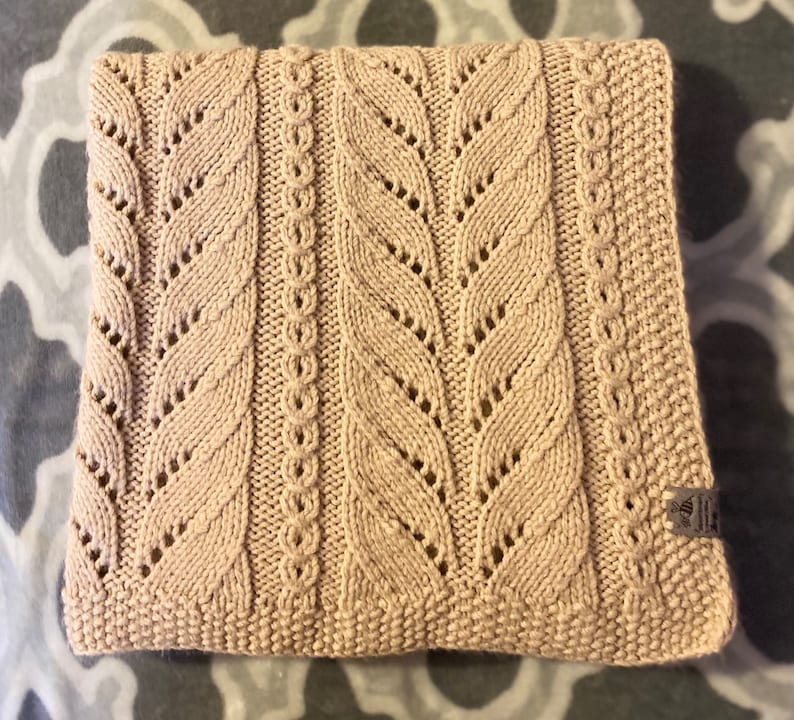 Hand Knitted Baby Blanket 100 Premium Acrylic Yarn Soft Cozy Warm