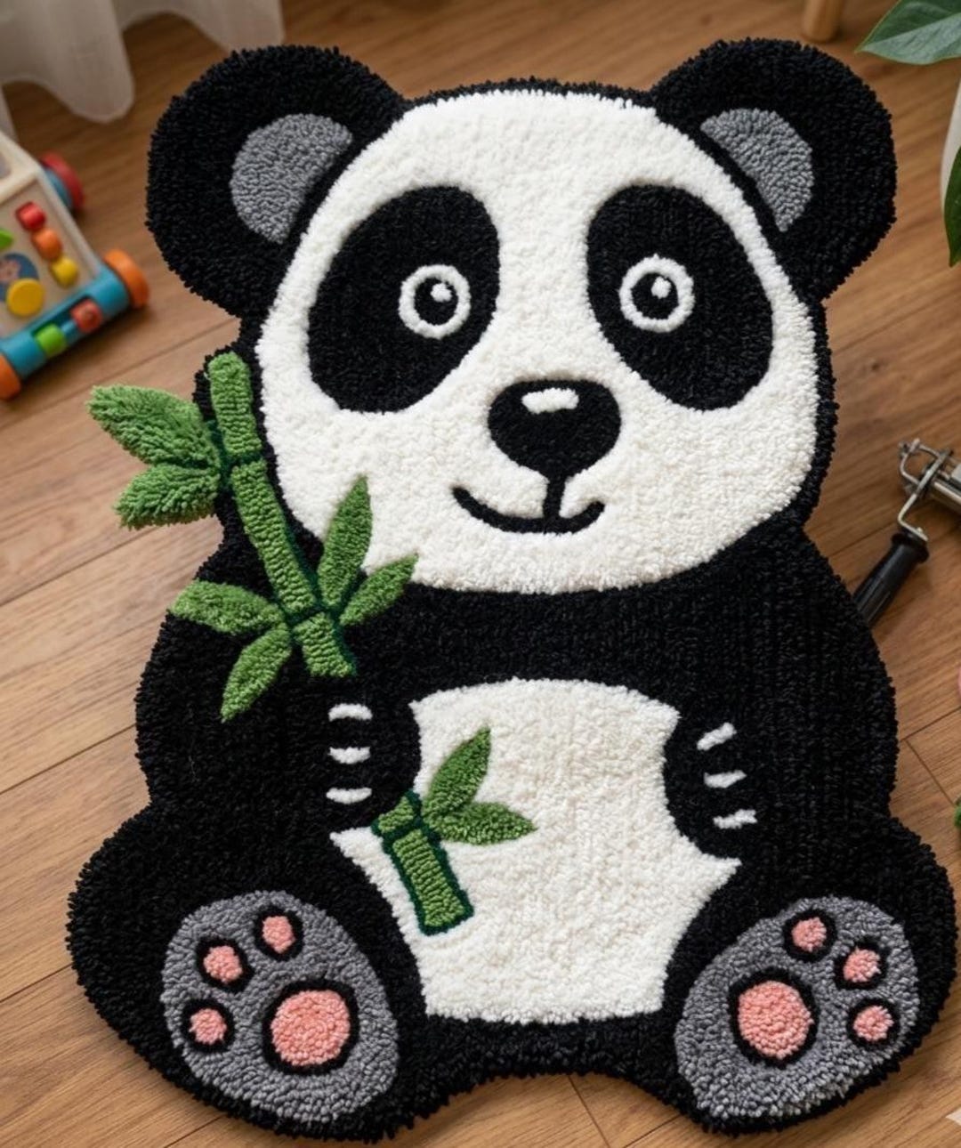 Real Panda Rug Bamboo Breeze Hand-tufted Panda Rug - Etsy