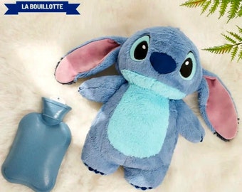 Botella de agua caliente Disney Stitch Plush, idea de regalo, botella de agua caliente para niños, botella de agua caliente para bebés