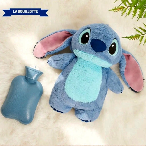 Bouillotte Stitch en Peluche Disney, idée cadeau, bouillotte enfant, bouillotte bébé