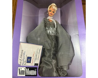 OOAK NiniMomo Barbie-Puppe, Miss Connecticut 1999 Schönheitswettbewerbskleid, individuelles Echtheitszertifikat, Box