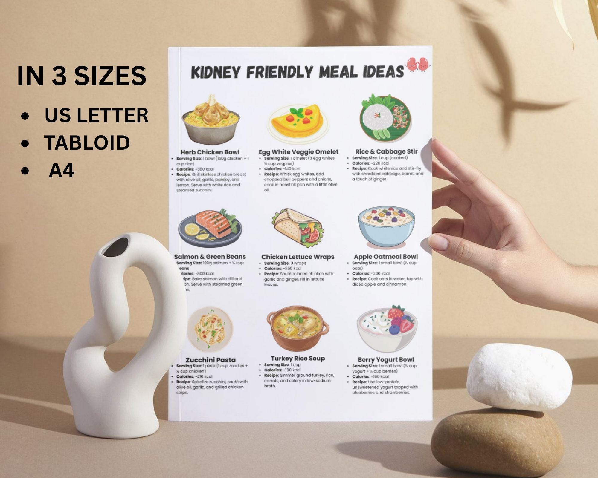 Kidney Friendly Meal Ideas, Renal Diet & Low Potassium Low Sodium for ...