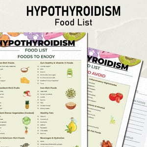 Voedsellijst hypothyreoïdie, voedselkaart hypothyreoïdie, Hashimoto-dieet, lijst met gezonde voeding voor de schildklier, boodschappenlijst hypothyreoïdie, boodschappenlijstje schildklier, schildklierdieet