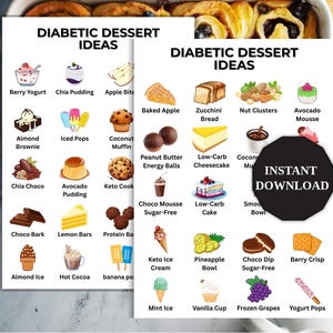 Diabetic Dessert Ideas, Diabetes Food List, Diabetic Food Chart, Diabetic Meal Plan, Diabetes Grocery List, Diabetic Food Poster, Low Carb