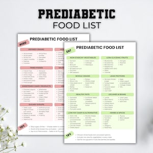Pre Diabetic Food List, Prediabetes Food Guide, Diabetes Grocery List, Diabetic Food Poster, Pre Diabetes Food Chart, Low Sugar Food List