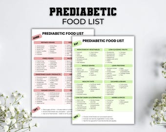 Pre Diabetic Food List, Prediabetes Food Guide, Diabetes Grocery List, Diabetic Food Poster, Pre Diabetes Food Chart, Low Sugar Food List