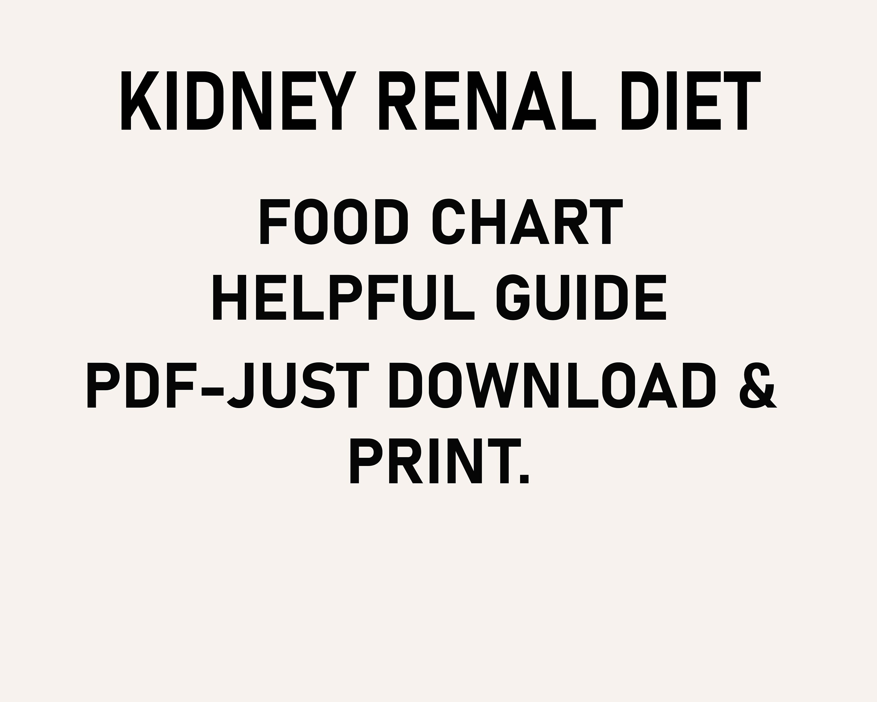 Kidney Renal Diet Food Chart Kidney Awareness Kidney Diet List Low Potassium Renal Diet Kidney Renal Diet Food Chart Kidney Awareness Kidney Diet List Low Potassium Renal Diet