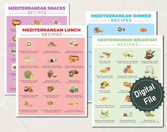 Elenco ricette dieta mediterranea, piano pasti dieta mediterranea, pianificatore dieta, guida alimentare dieta mediterranea, ricette cucina mediterranea, pdf