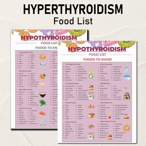 Hypothyreoïdie Boodschappenlijst, Schildkliergezondheidsvoedsel, Hypothyreoïdie Dieetmaaltijdplan, Gewichtsverlies, Schildkliergenezend Voedingsdieet, Afdrukbare pdf