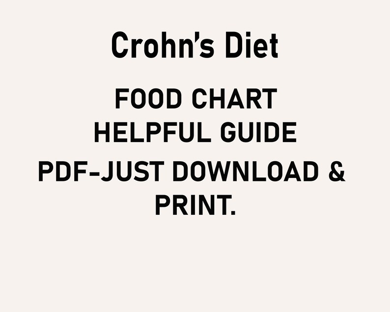 Crohn s Disease Food Chart Food List Grocery List Foods To Eat Foods To Avoid Food Guide