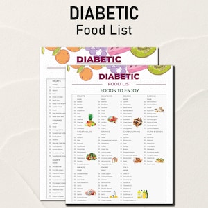 Diabetes Food List, Diabetic Food Chart, Diabetic Meal Plan, Pre Diabetic Food, Diabetic Diet Sheet, Grocery List, Diabetic Food Poster