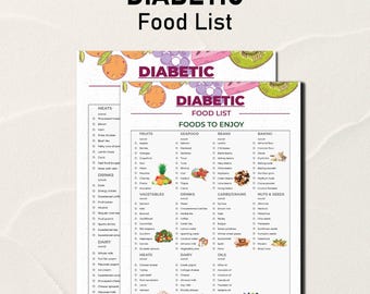 Diabetes Food List, Diabetic Food Chart, Diabetic Meal Plan, Pre Diabetic Food, Diabetic Diet Sheet, Grocery List, Diabetic Food Poster