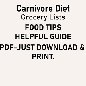 Carnivore Diet Food List, Meat Only Diet for Weight Loss, High Protein