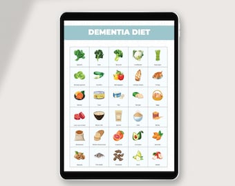 Dementiedieet, voedingsschema dementie, dieethulpmiddel dementie, hersengezondheid, voedingslijst dementie, maaltijdplan dementie, alzheimerdieet