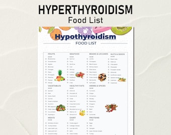 Hypothyroidism Food List, Hypothyroidism Diet, Thyroid Friendly Foods, Grocery List, Shopping List, Food Guide, Thyroid Nutrition Guide