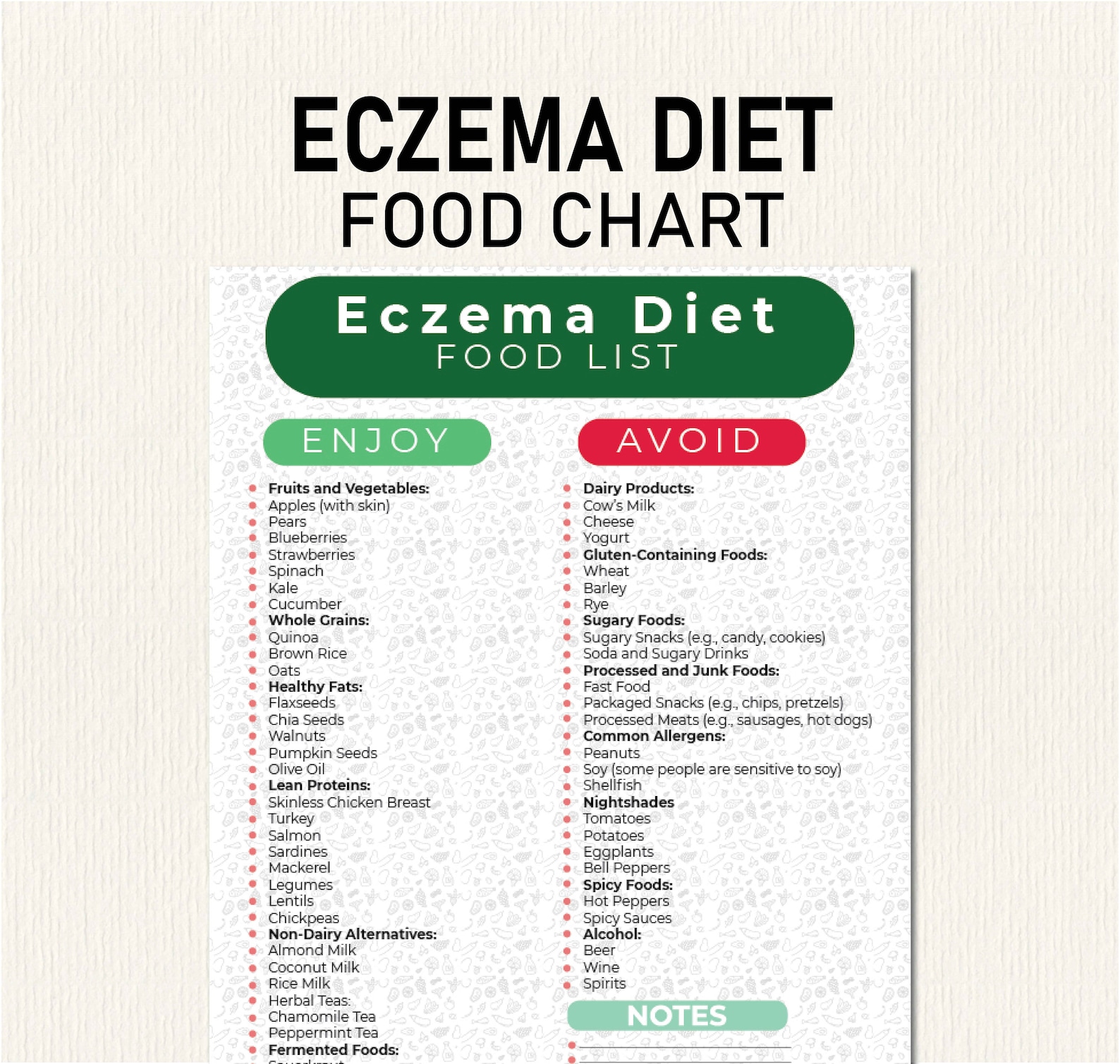 Curated visual reference: Eczema Diet Eczema Foods To Avoid Food List To Help Photo Inspiration
