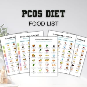 PCOS Diet Food List, Low Glycemic Index Foods High Fiber Foods, Polycystic Ovary Syndrome Food List for Weight Loss, PCOS Diet Shopping List