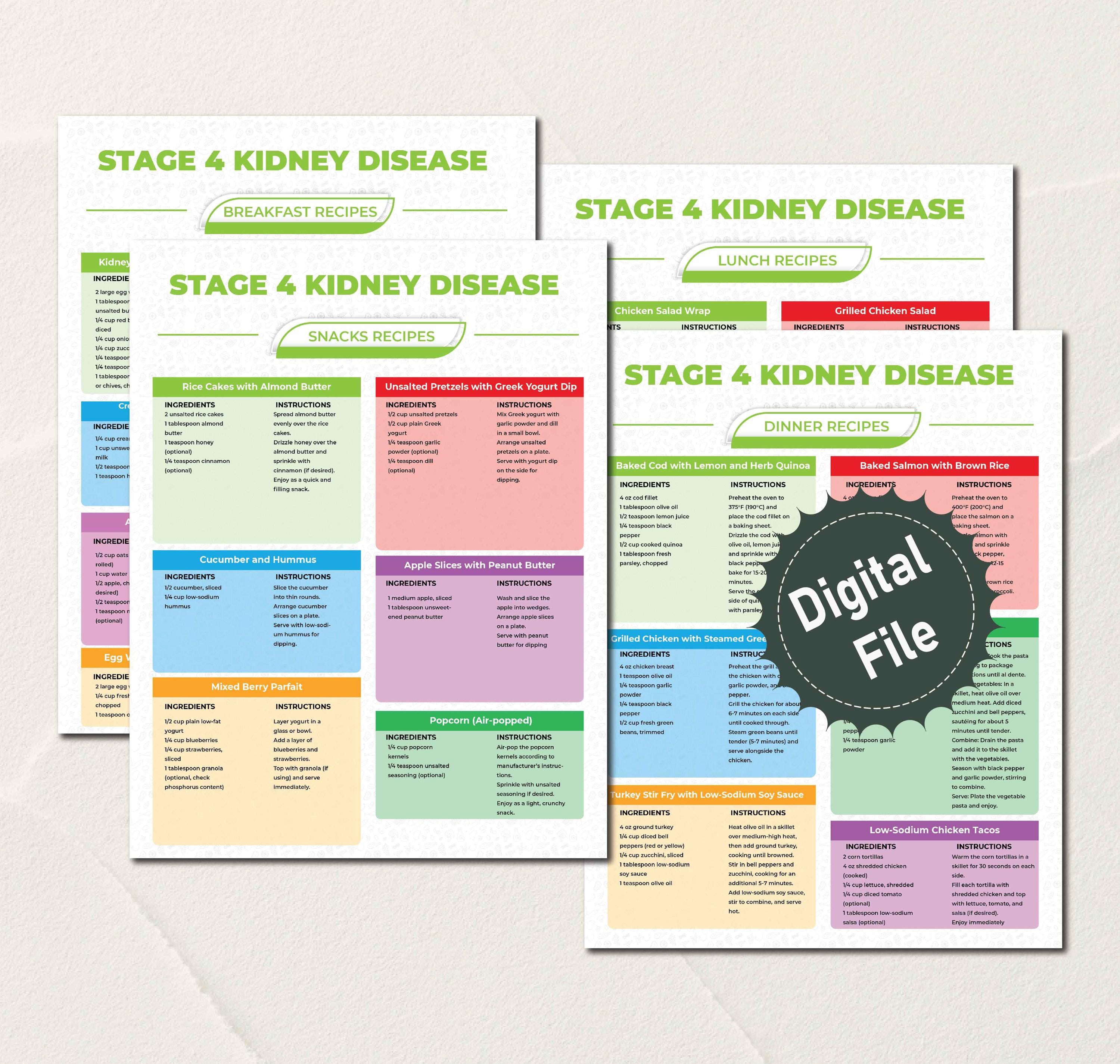 Stage 4 Kidney Disease Grocery List, Refrigerator, Renal Diet Kidney ...