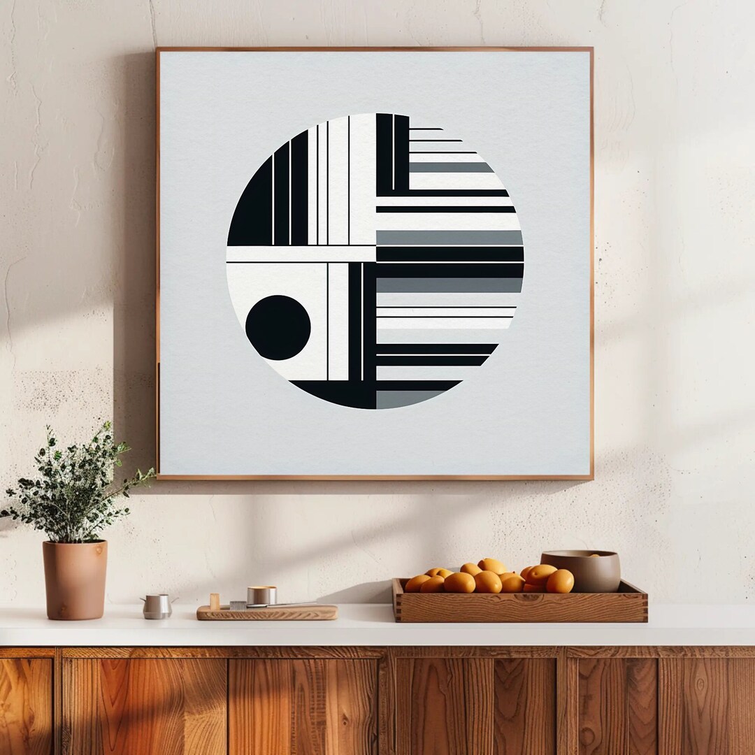 Fresh Look at Abstract Art Black And White Modern Simple Neutral Abstract Minimalist